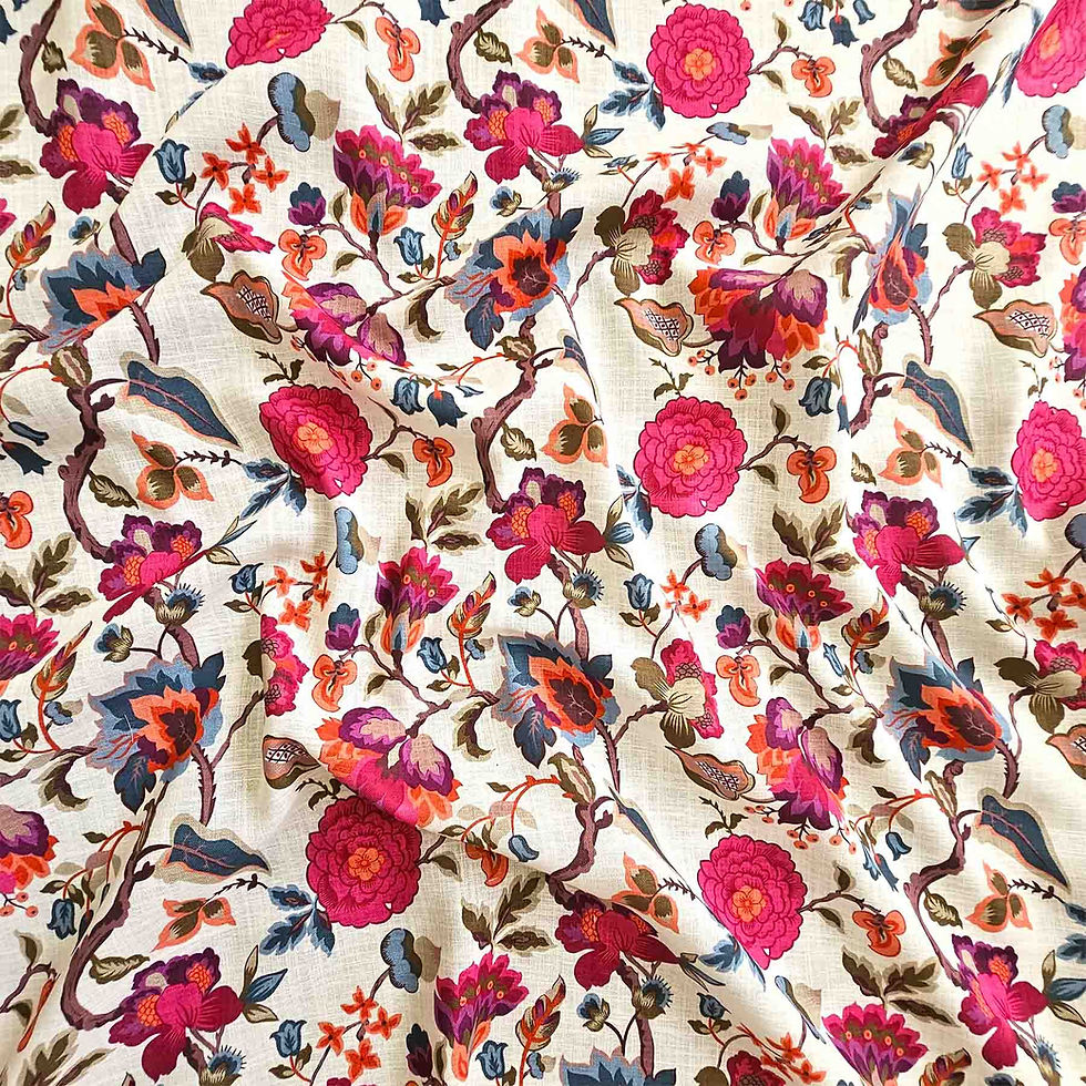 Thumbnail: Printed Linen Fabric