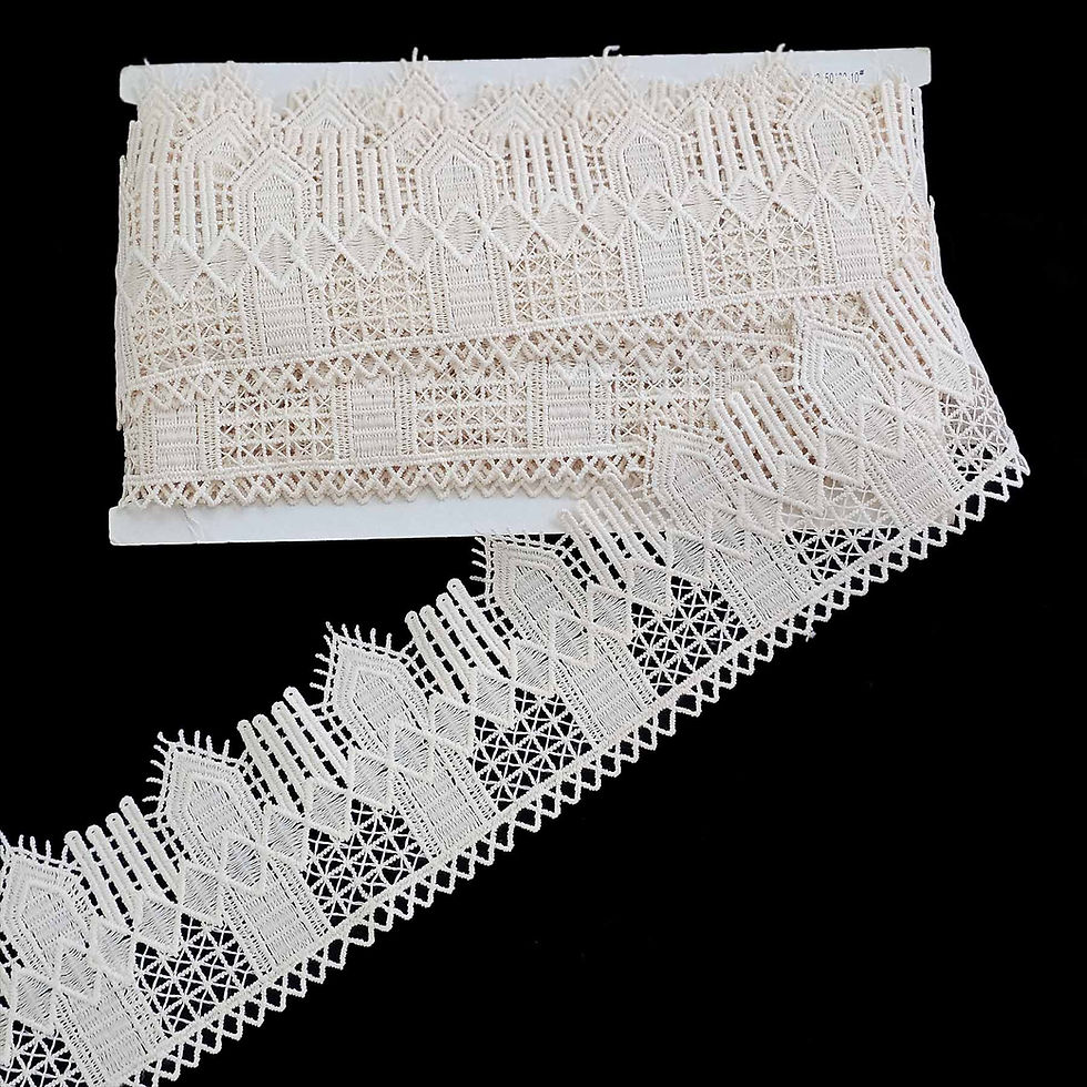 Thumbnail: Beige color guipure lace