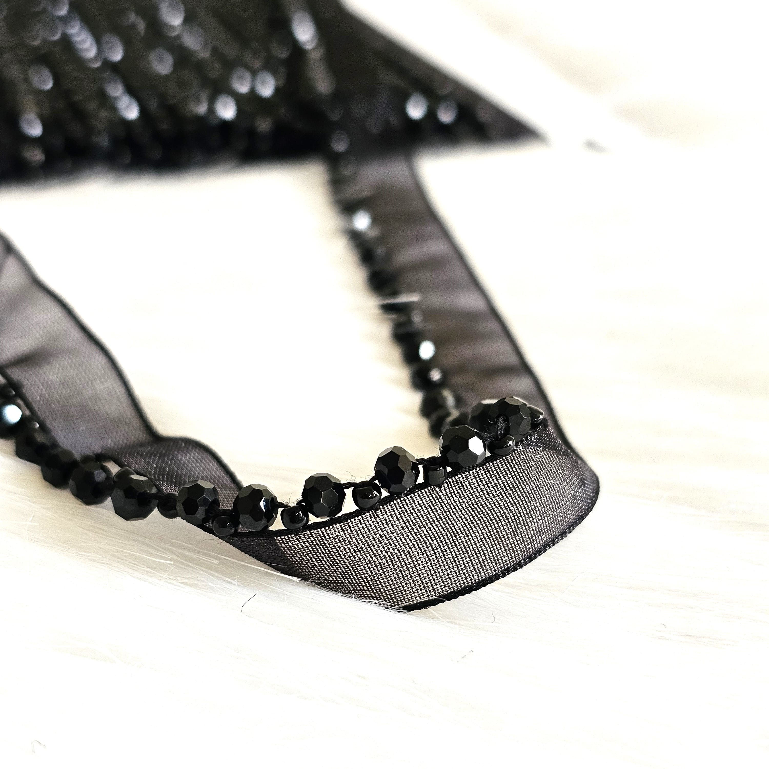 Black Embroidery Border lace