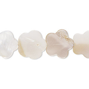 Thumbnail: Flower Shape Sea Shell Beads