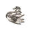Thumbnail: Silver Rhinestone duck shape brooch