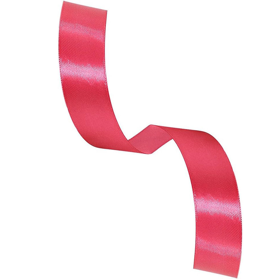 Thumbnail: Neon Pink Satin Ribbon 1"inch Wide 25Yards Each Roll for Craft Gift Wrapping