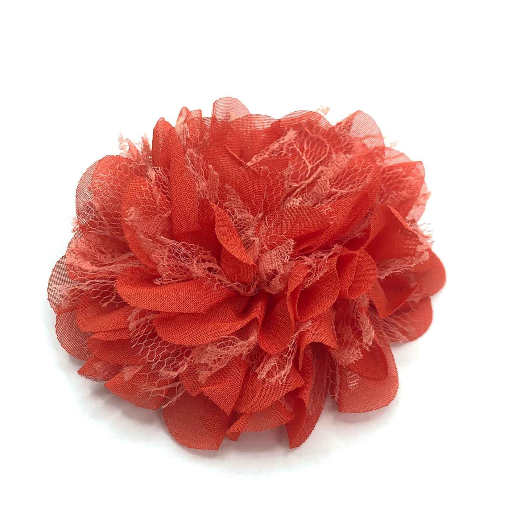 Red Fabric Flowers
