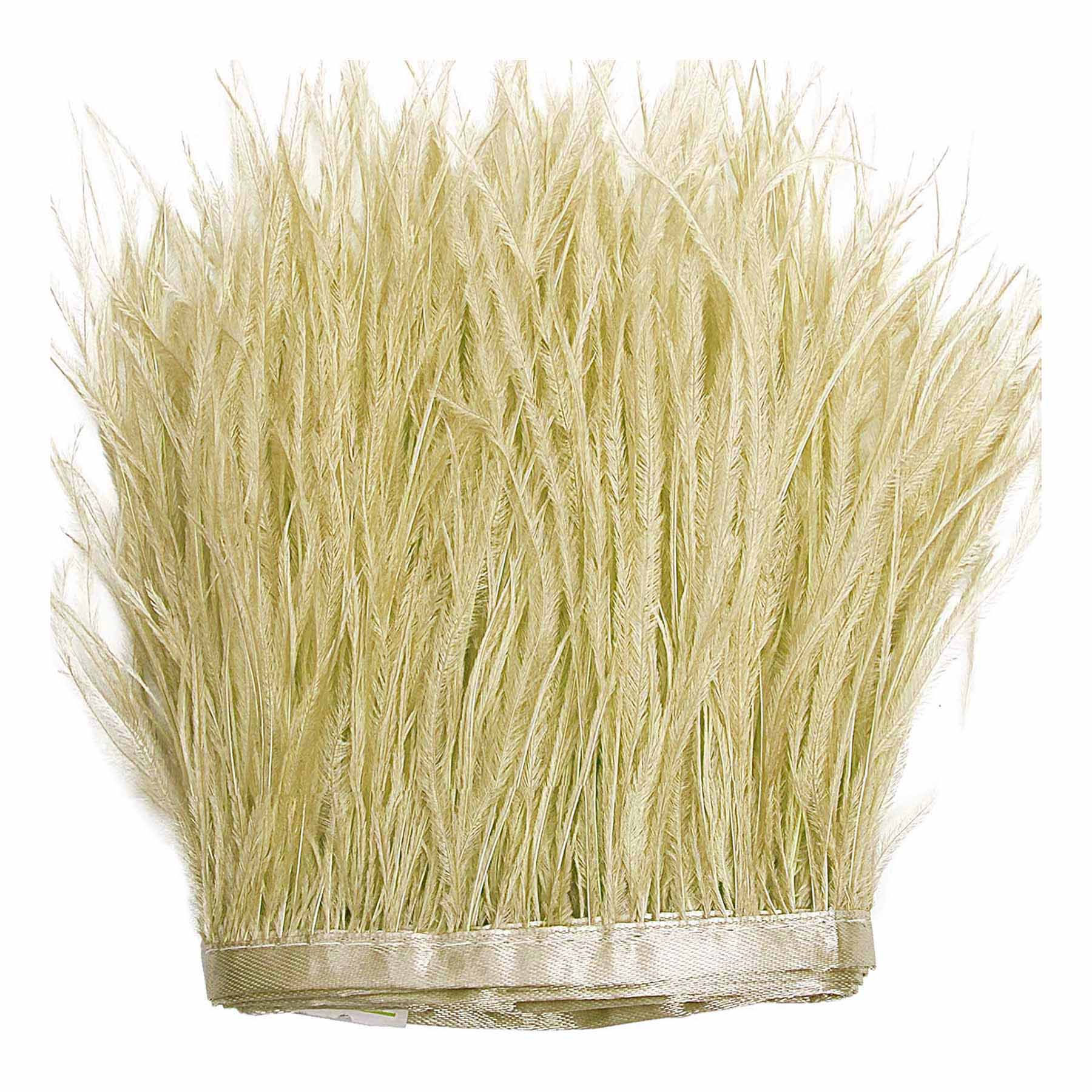 Light Olive ostrich feather