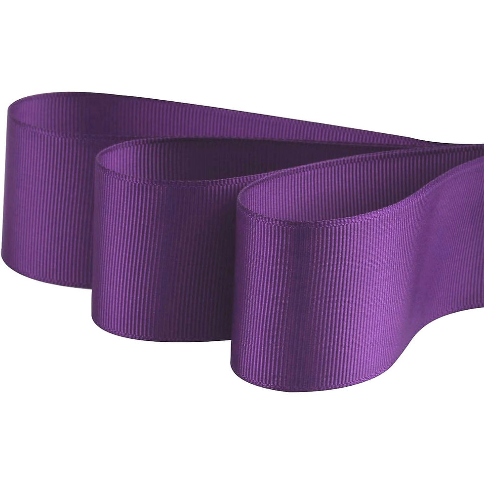 Thumbnail: D5 Grosgrain Dark Purple Ribbon 1.5" Inches 100Yards for Crafts Gift Wrapping