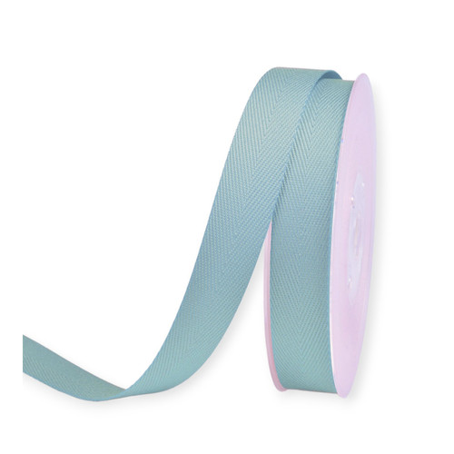Cotton Twill Tape 1"Inch Ribbon By Meters Nile Blue Color for Crafts