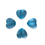 Thumbnail: Blue Heart Shape Plastic Beads