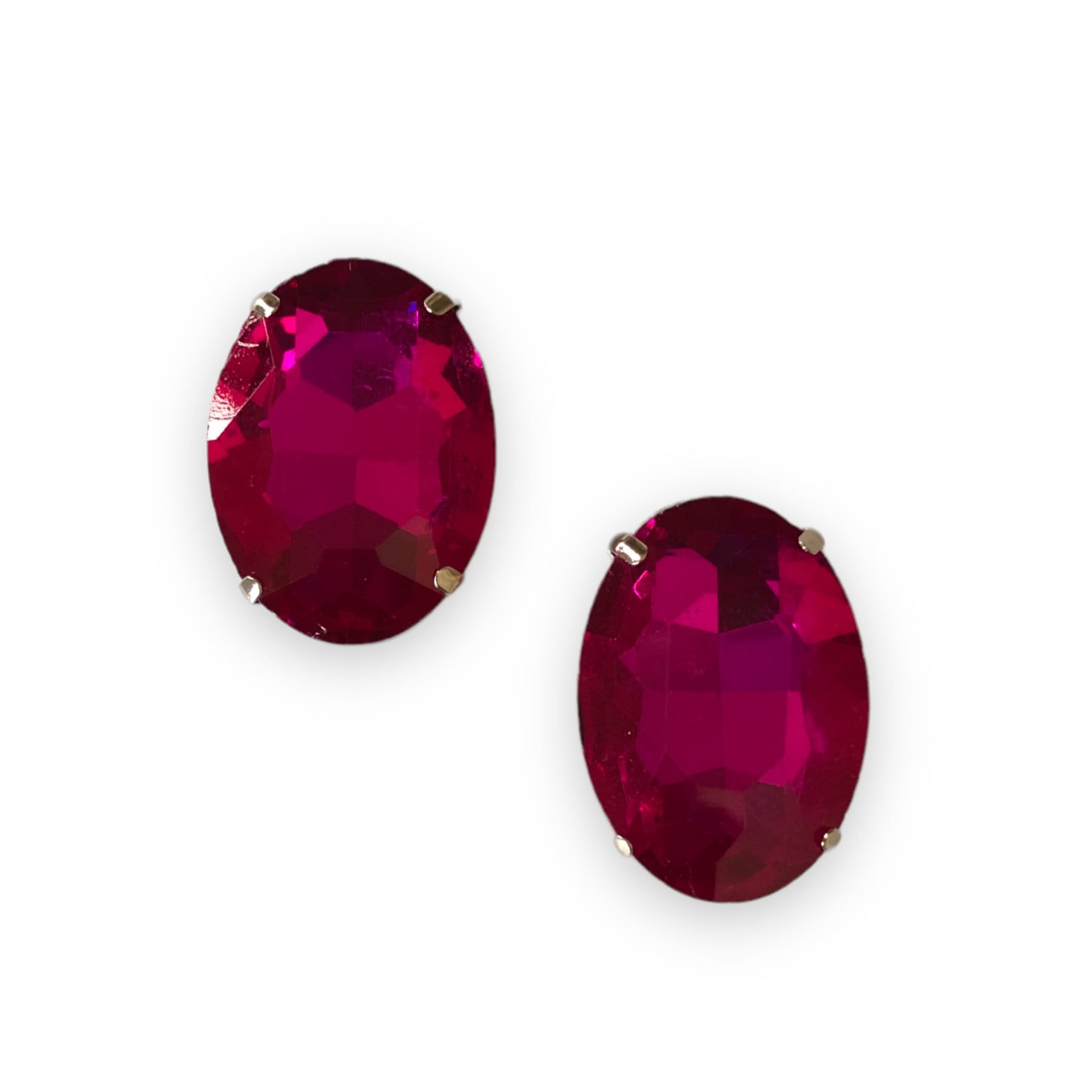 Oval Shape Fuchsia Gemstone