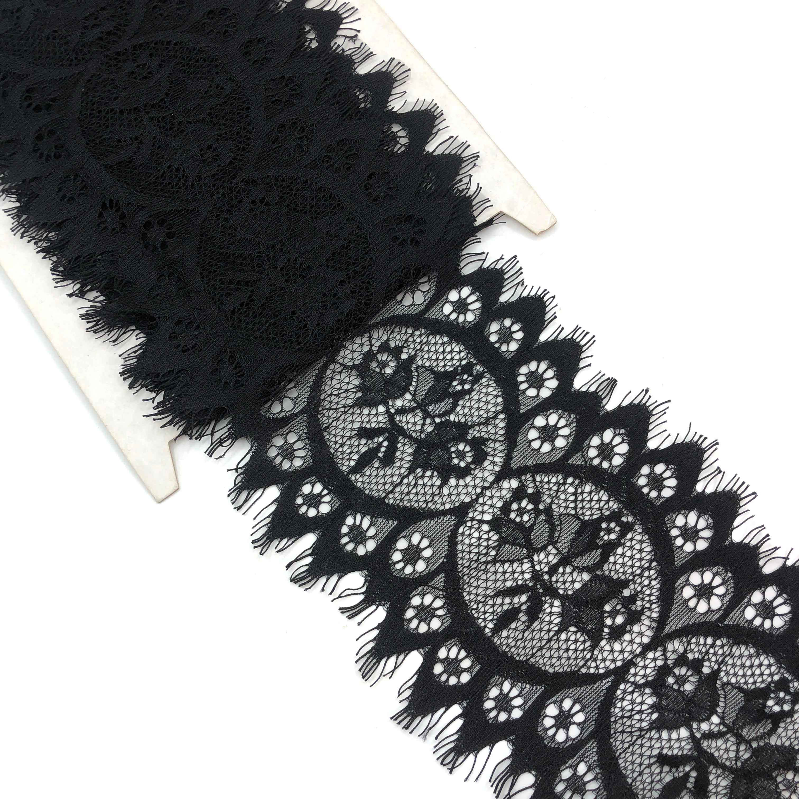 Black French Border lace