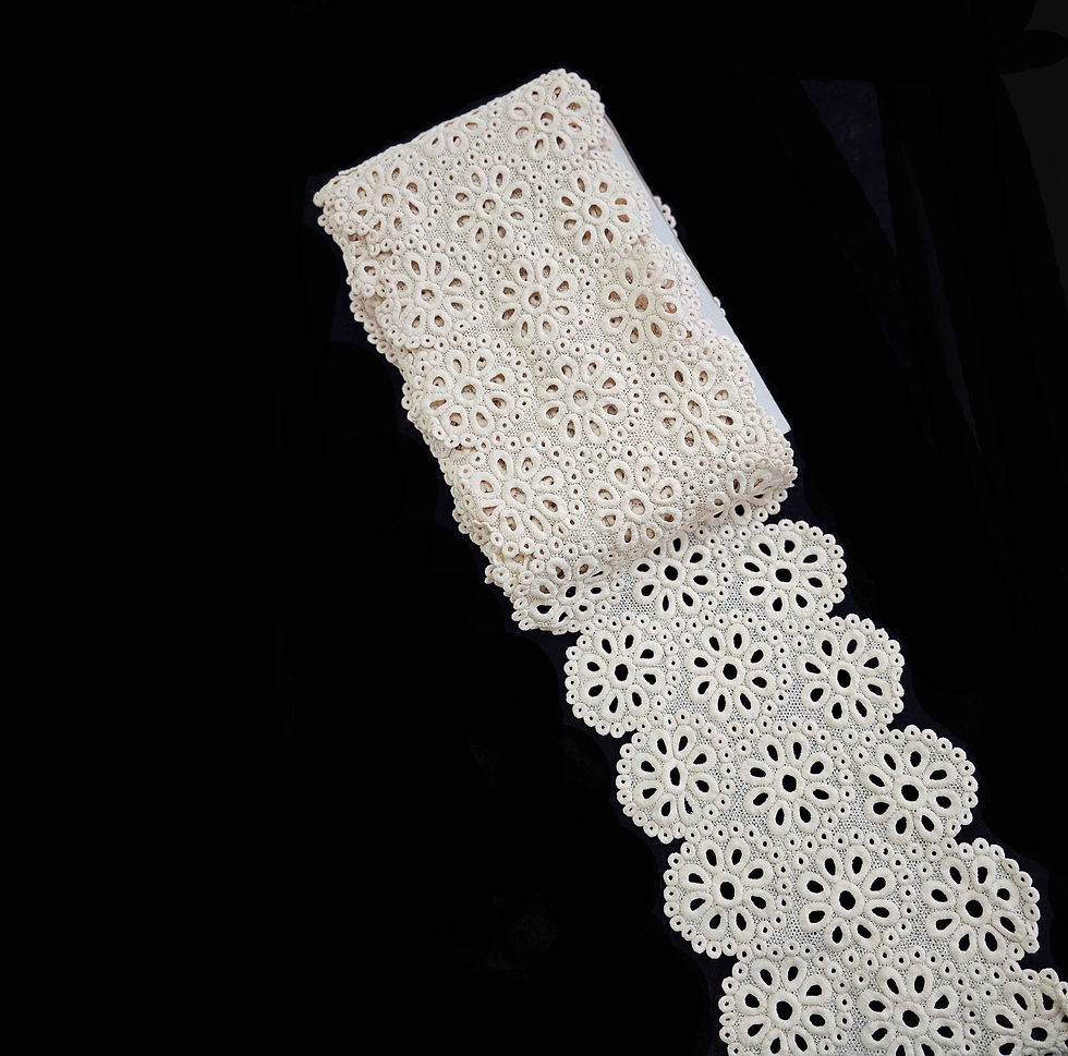 Thumbnail: Flower design guipure lace