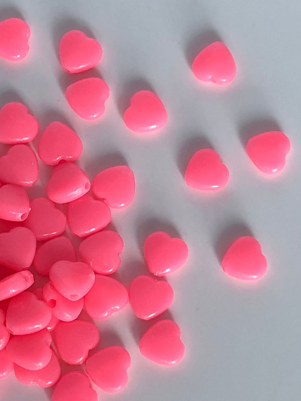 Thumbnail: Pink Heart Shape Beads