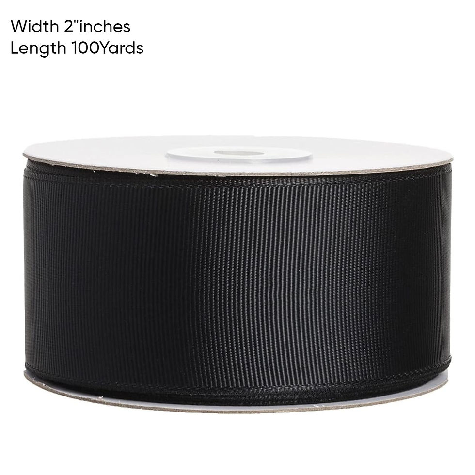 Black Grosgrain Ribbon 2inch