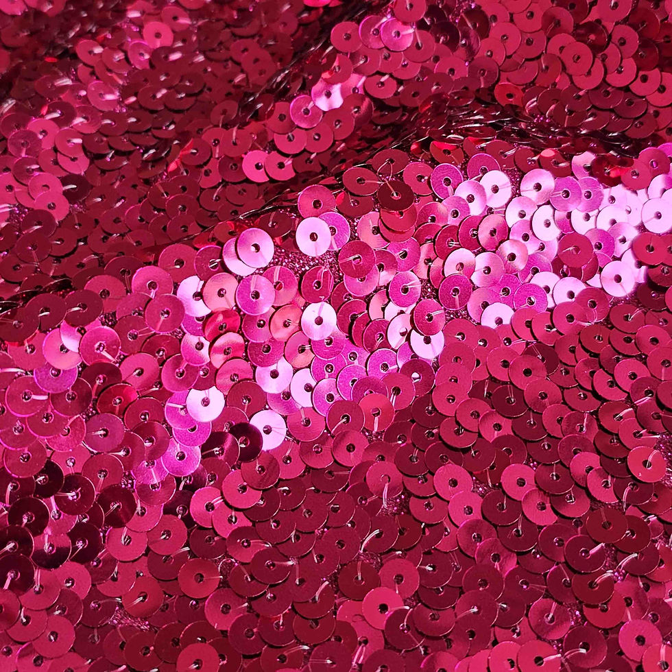 Thumbnail: Fuchsia Sequins Fabric