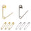 Thumbnail: Safety Pins, 60Pcs 19mm Strong and Heavy Duty Nickel Plated Safety Gold/Silver