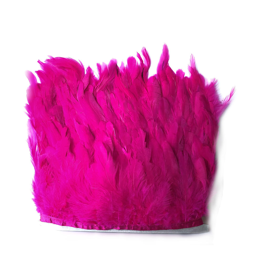 Fuchsia Pink Rooster Feather