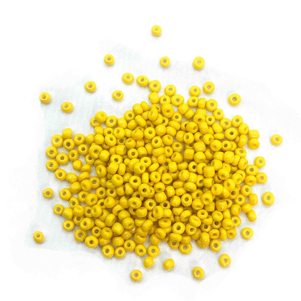 Yellow Glass Beads