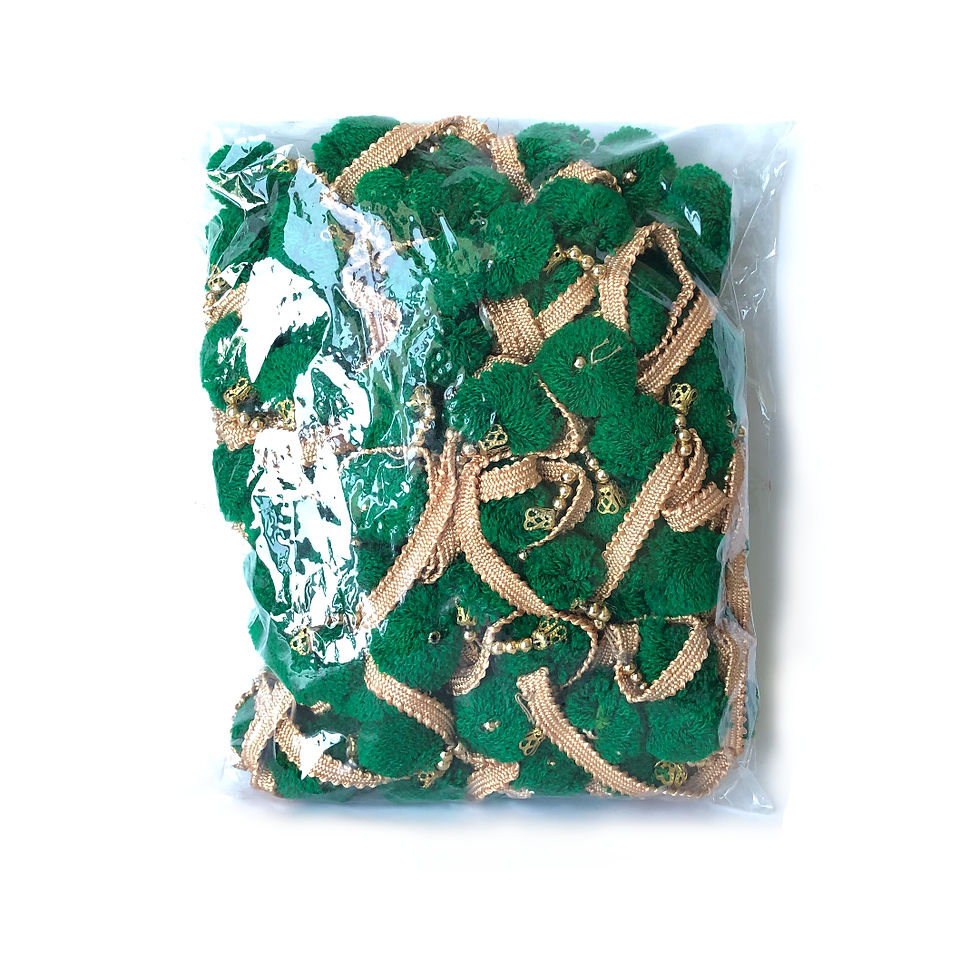 Thumbnail: Multicolored Pompom Ribbons Trim