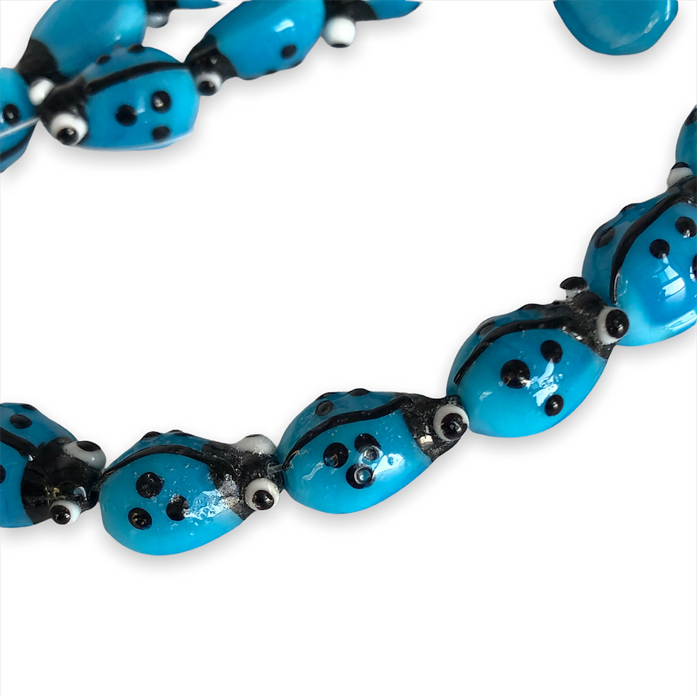 Thumbnail: Ladybug Glass Beads