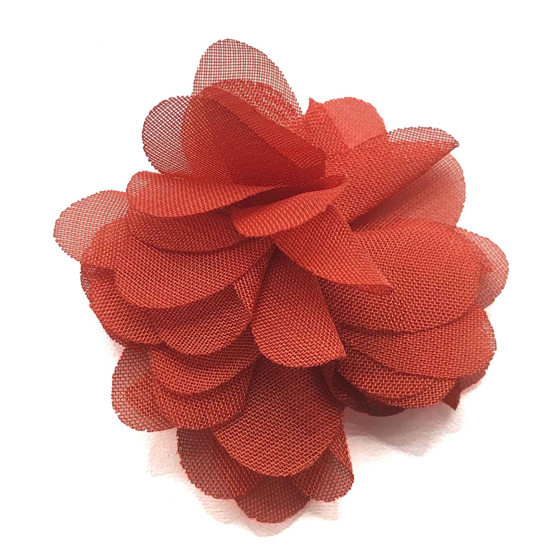 Coral Fabric Flower