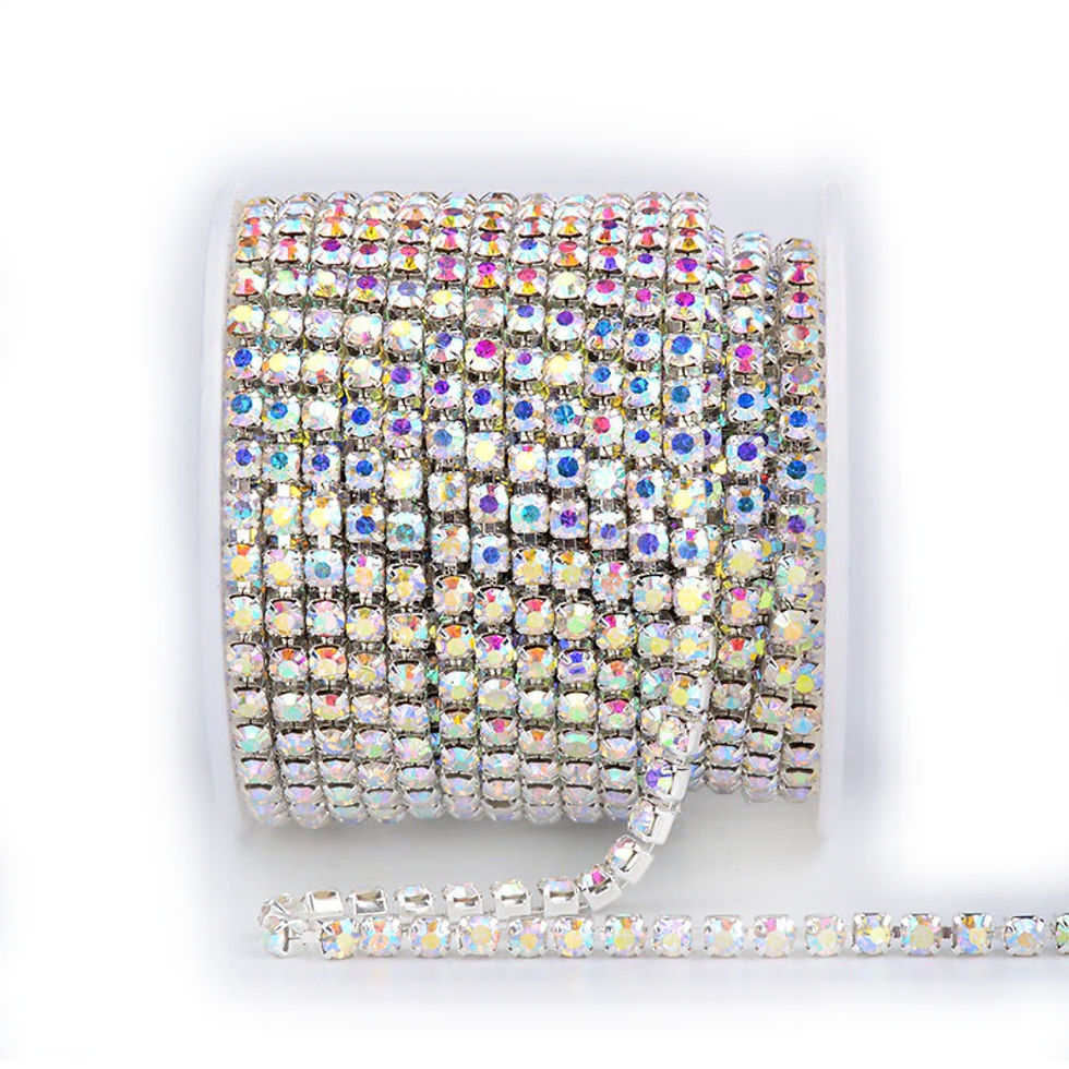 Thumbnail: Crystal Ab Chain Rhinestone