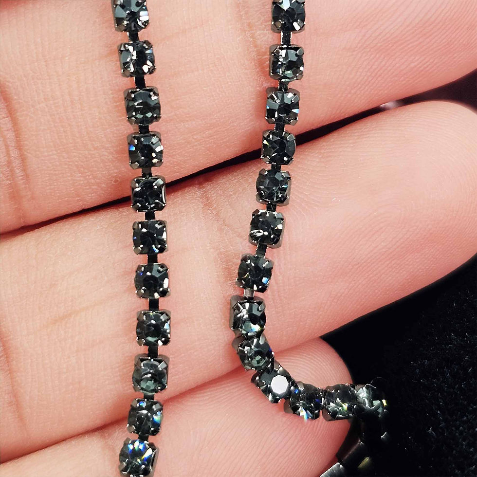 Thumbnail: Rhinestone Chains for Jewelry Making