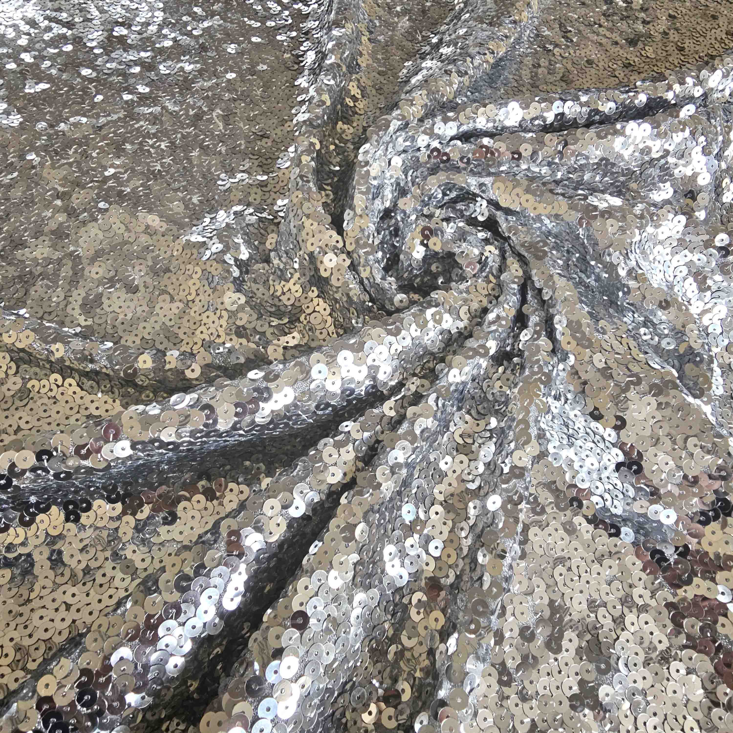 Silver Sequins Fabric