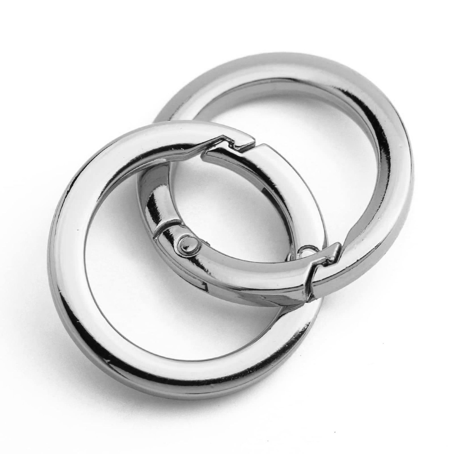 Silver Metal Push o ring 30mm