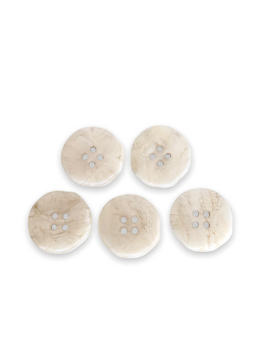 Mat Button Ripple Rounded Texture Surface Round Shape Dual Color Button 22mm Pack of 5 | Ribbons.ae