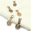 Thumbnail: High Quality 20x12MM Champagne Gold Color Plated Brass Rhinestone Charms Pendant