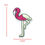 Thumbnail: Cute Flamingo Thread Embroidery Iron on Patch Applique for DIY Decor Jeans