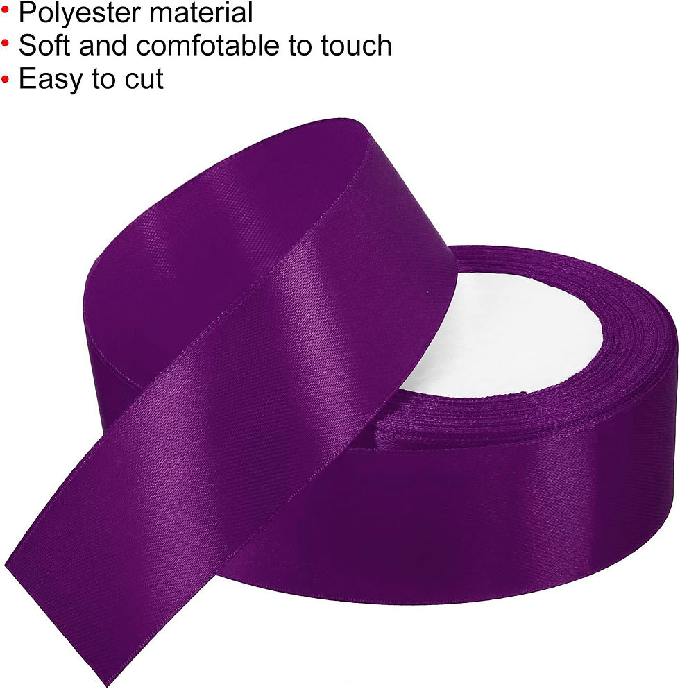 Thumbnail: Purple Color Satin Ribbon