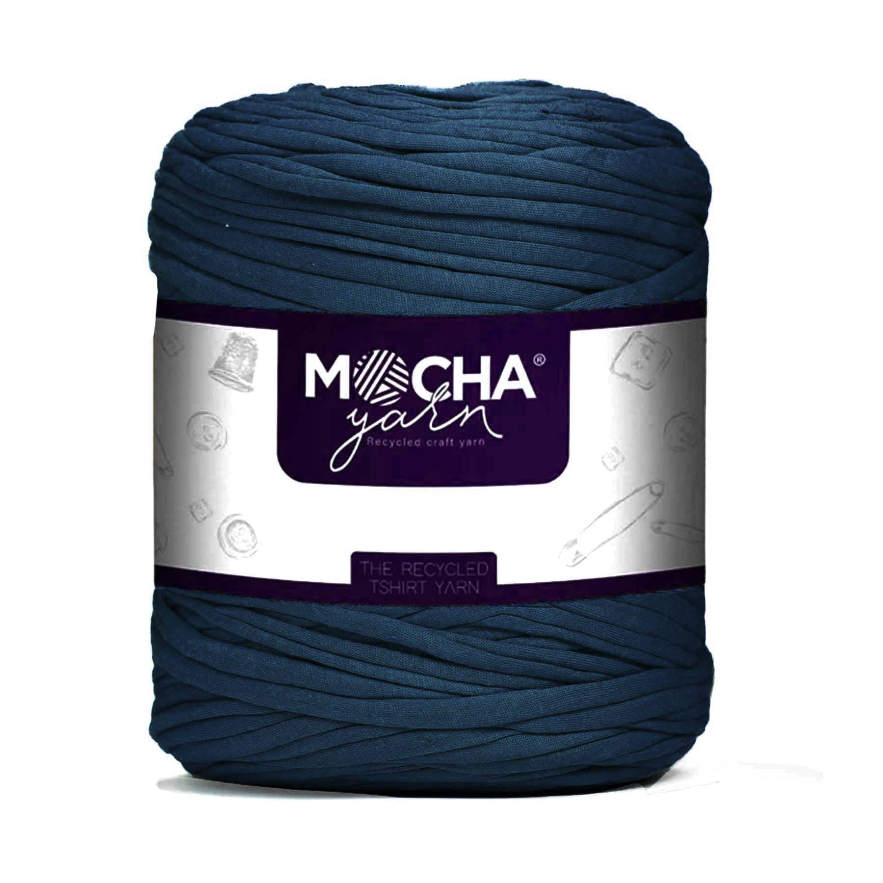 Dark Blue Color T Shirt Yarn 600-900grm for Crafts & DIY Knitting Crocheting