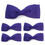Thumbnail: Purple Grosgrain Ribbon Bowtie 5pcs 12cm Headband for DIY Crafts Fashion Decor