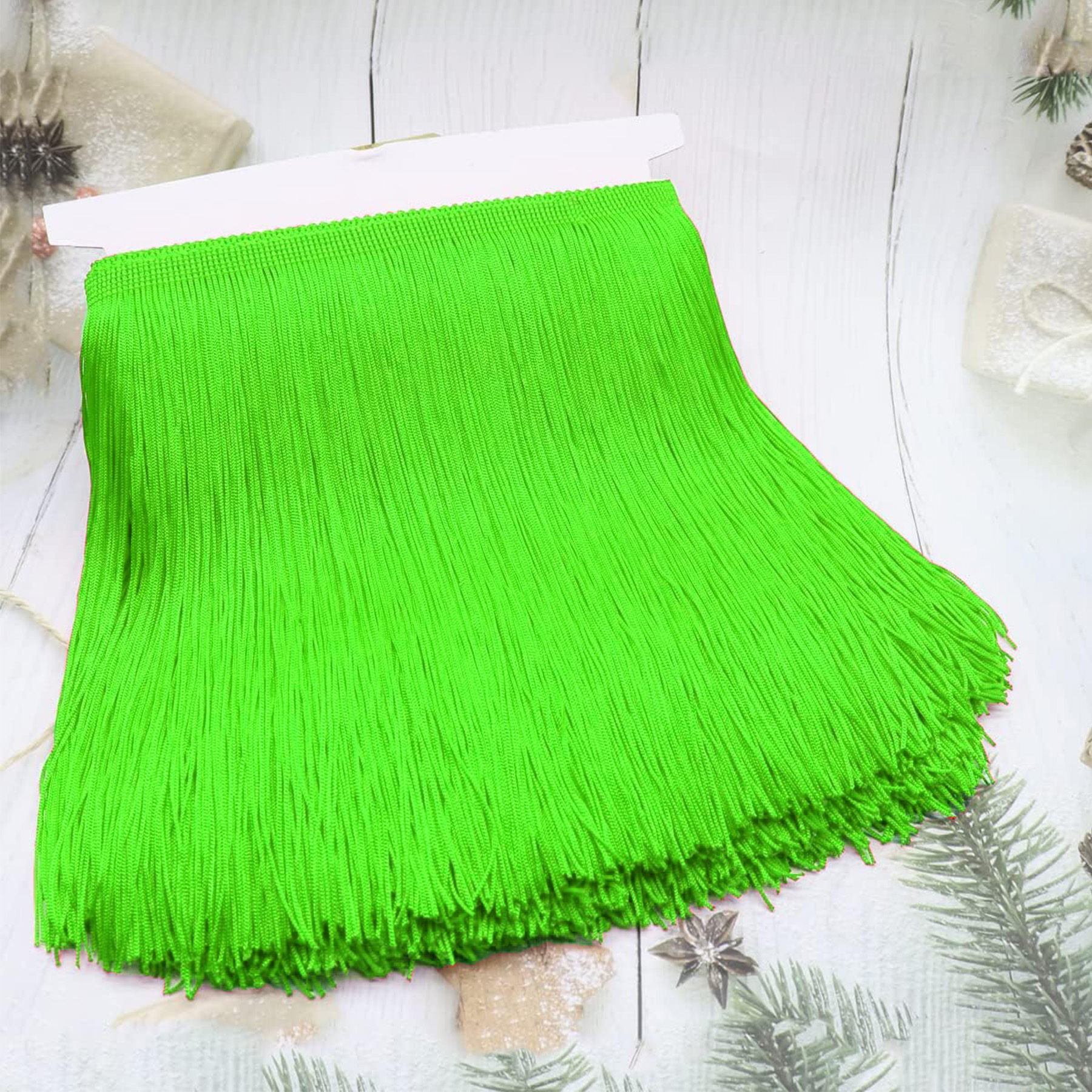 Neon Green Tassel Fringe