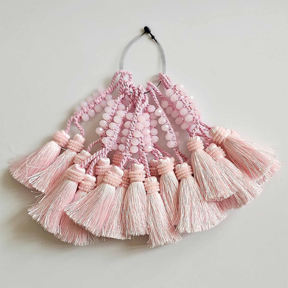 Thumbnail: Long Beaded Tassel for DIY Crafts, Cushion, Curtain & Home Decoration