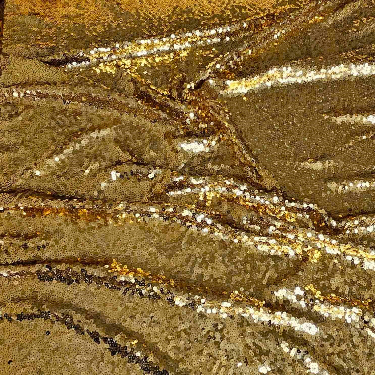 Golden Sequins Fabric