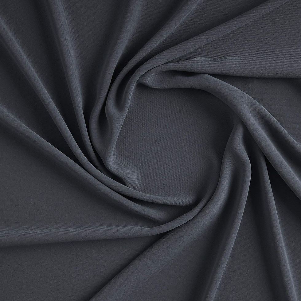 Black Chiffon Fabric