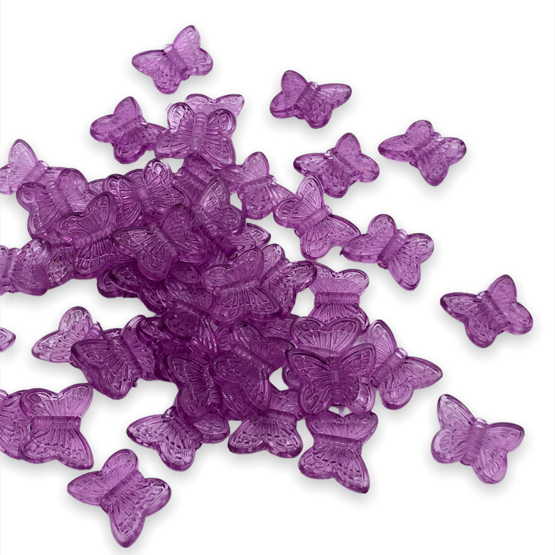 Acrylic Butterfly Beads