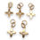 Thumbnail: High Quality 18x14MM Champagne Gold Color Plated Brass Charms Pendant