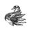 Thumbnail: Silver Rhinestone duck shape brooch