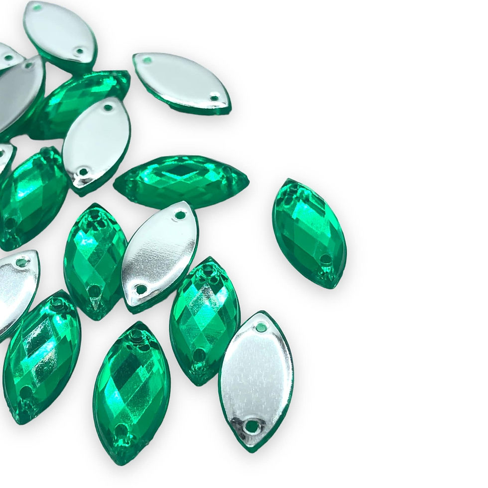Thumbnail: Acrylic Green Eye Shape Crystal