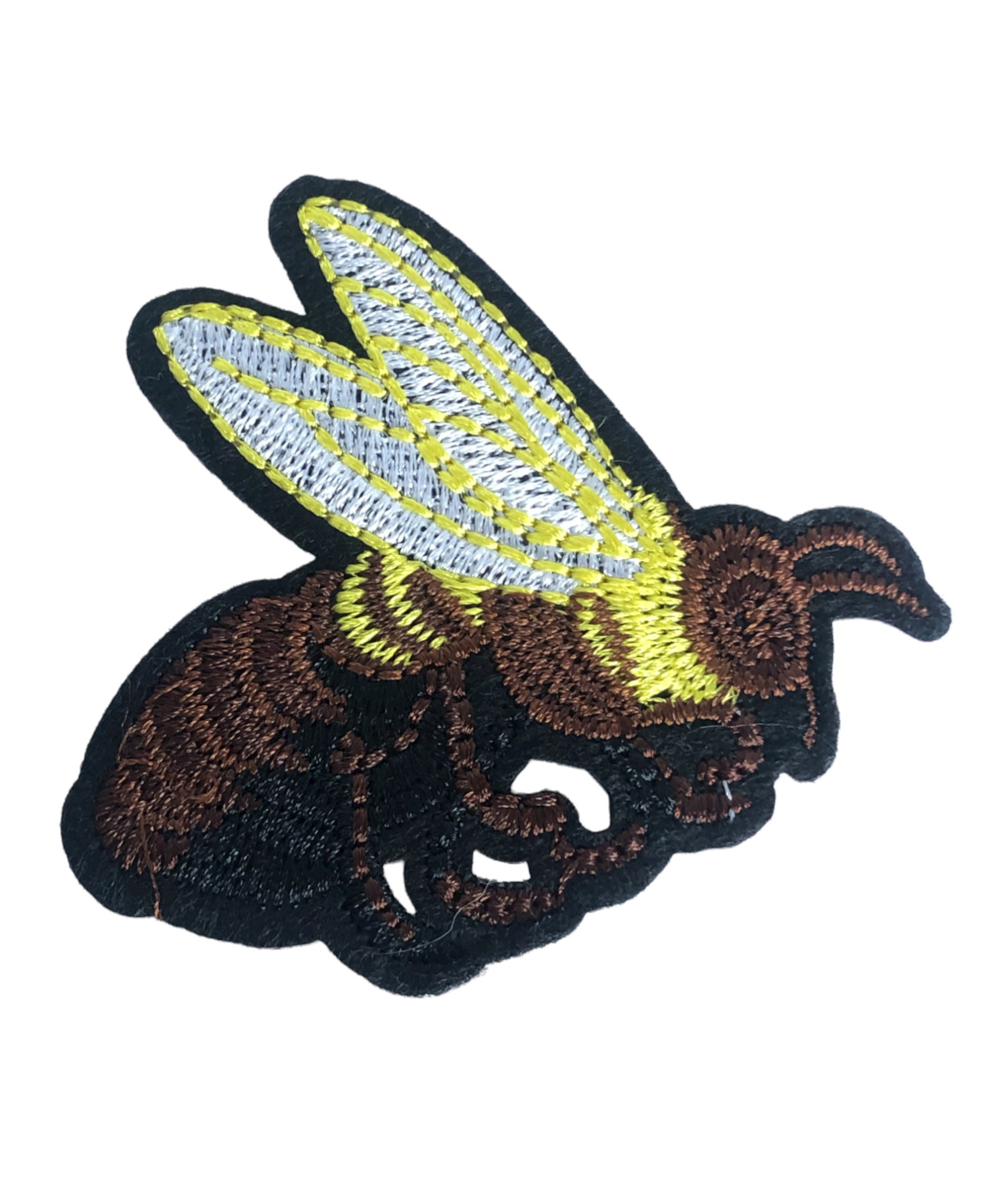 Bee Shaped Embroidery Patch