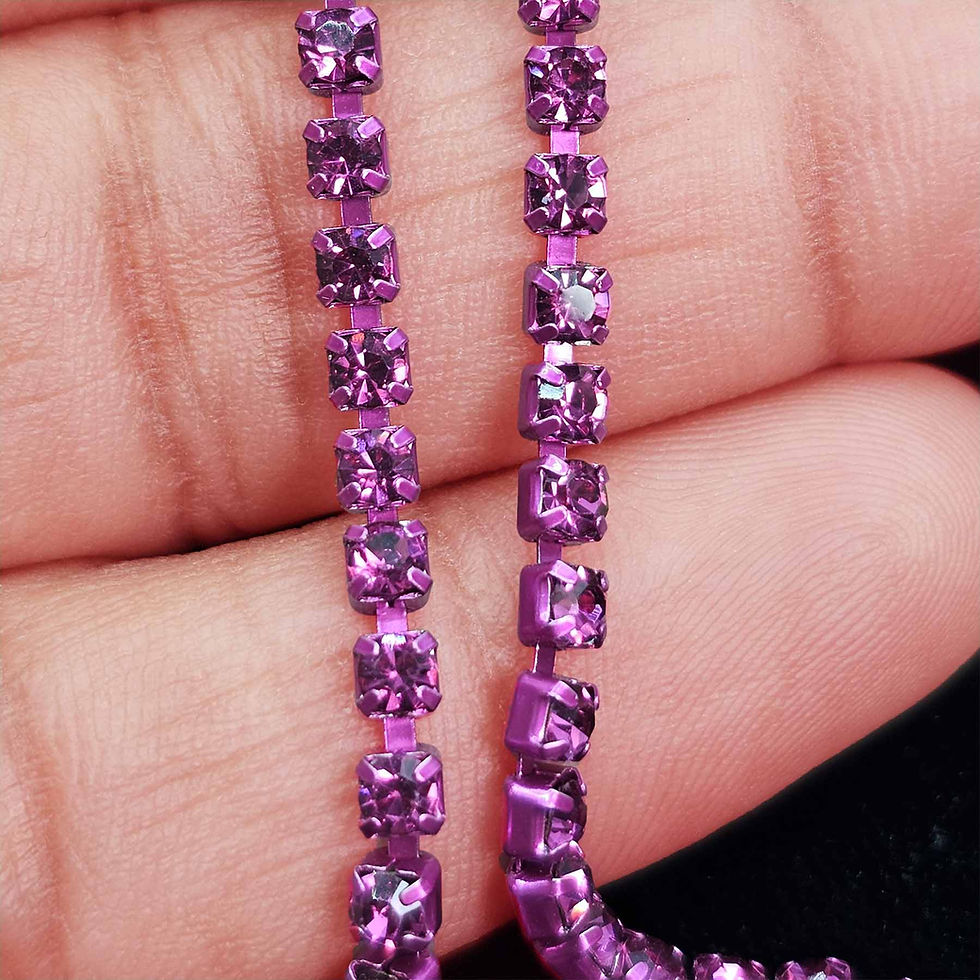 Thumbnail: Fuchsia Color Rhinestone Chains
