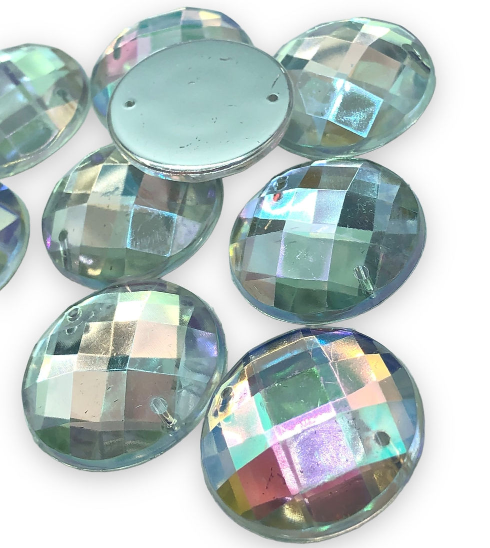 Thumbnail: Round Acrylic Ab gemstone