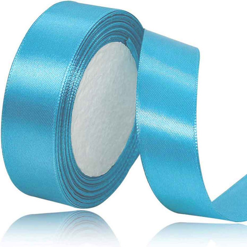 Aqua Blue Satin Ribbon 1