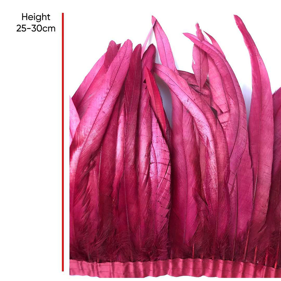 Thumbnail: Natural White Rooster Feather 25-30cm Long Feather for Crafts Clothing Sewing