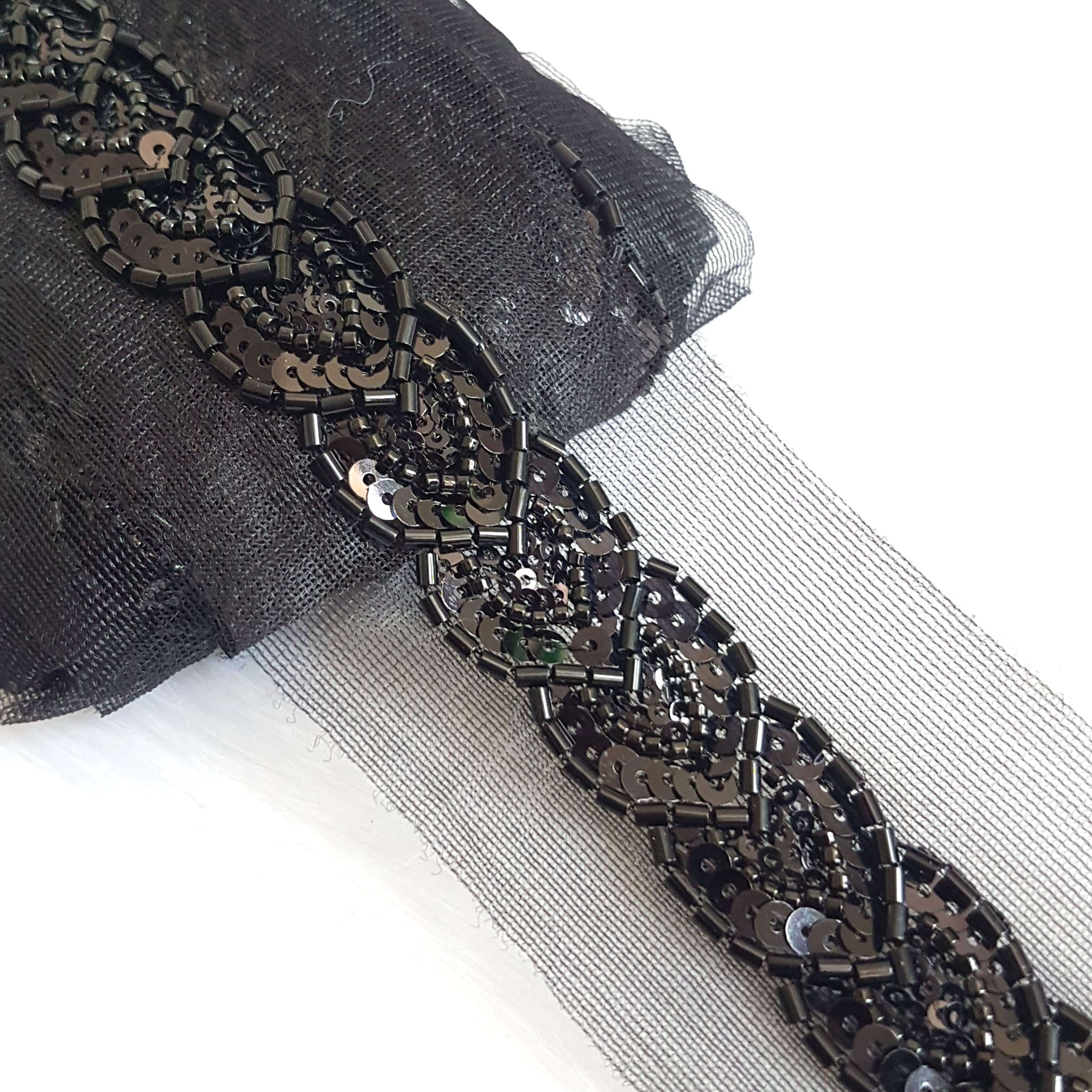 Black Embroidery Lace