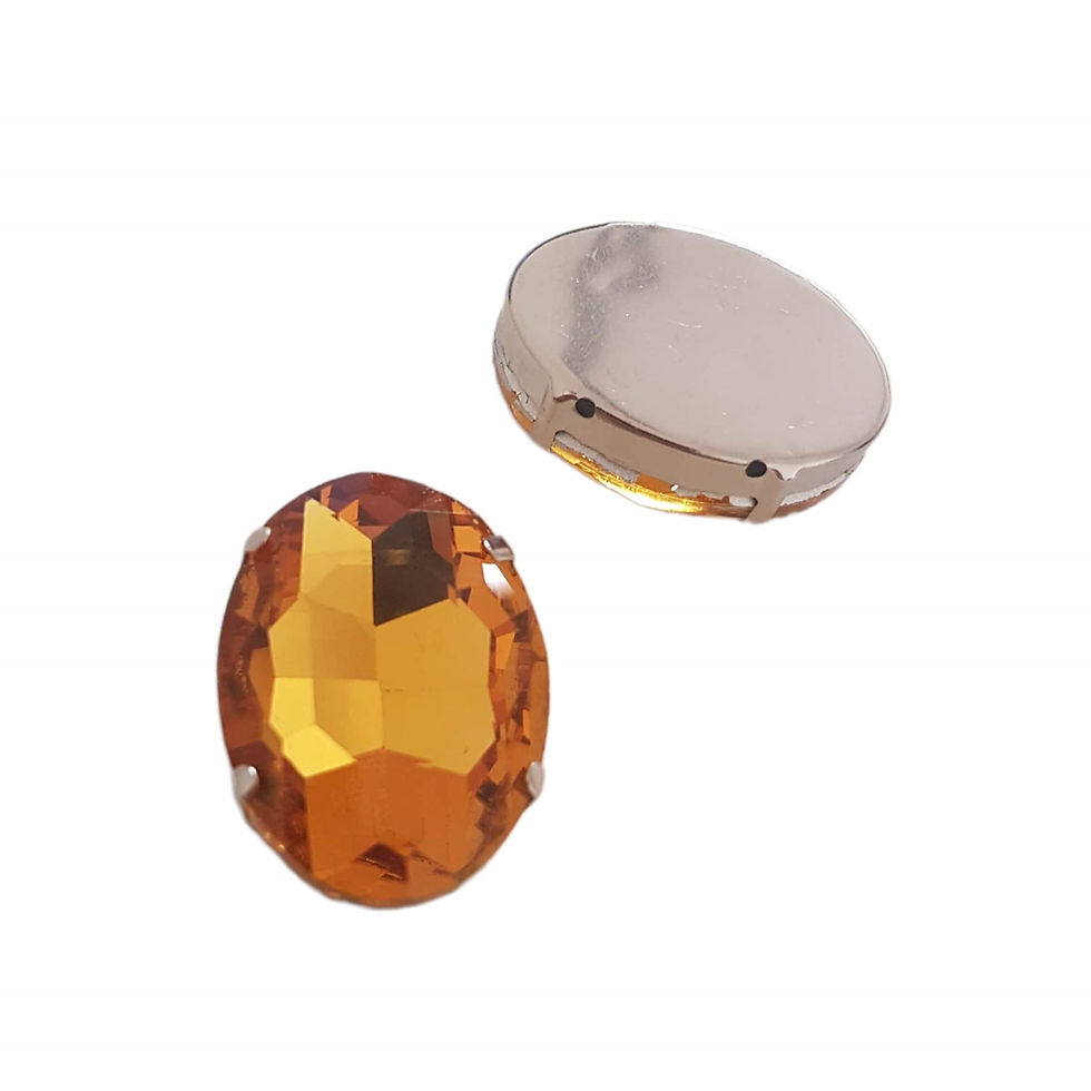 Thumbnail: Light Topaz Oval Shape Big Crystal