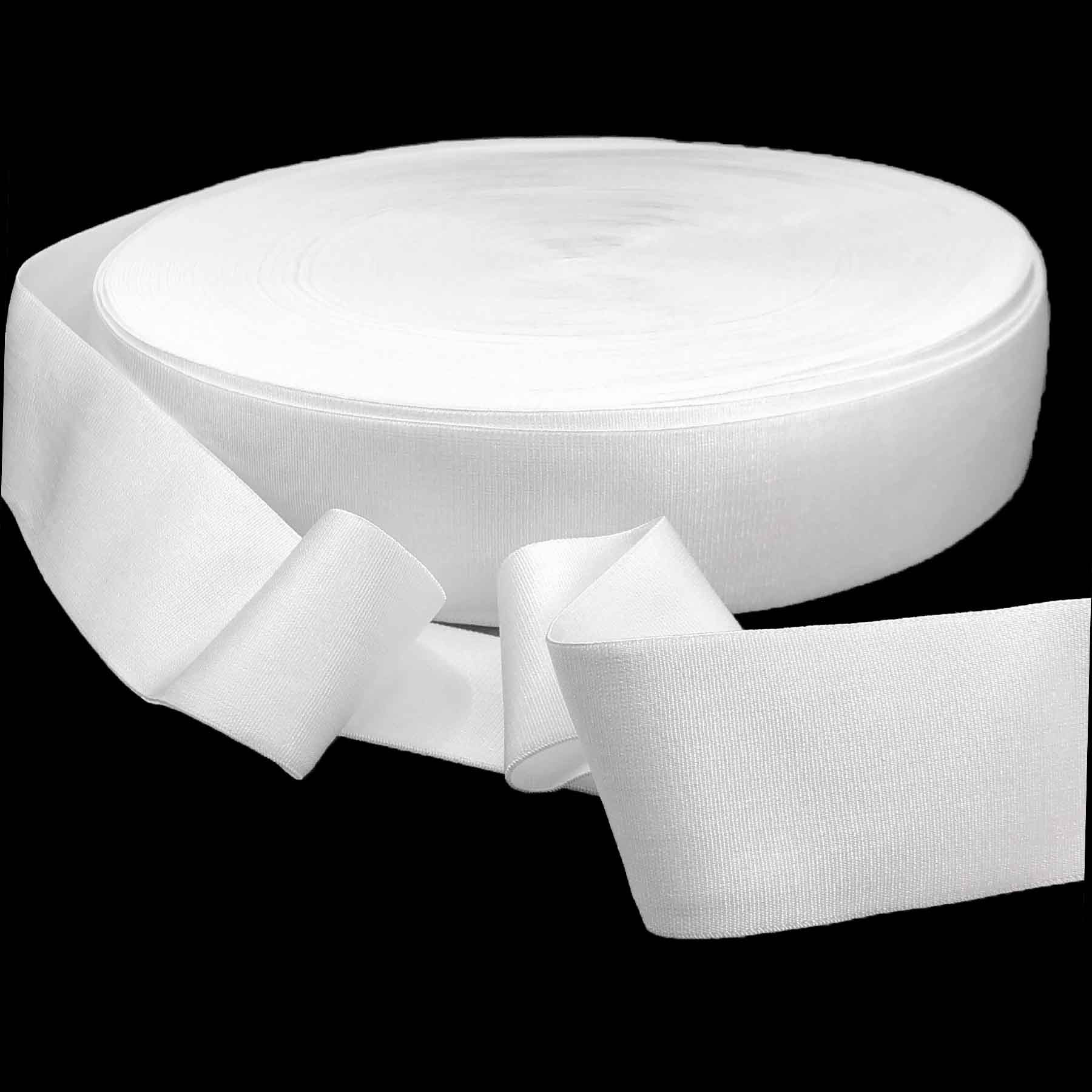 White Elastic 4cm Wide High Elasticity for Waistband Pants Dress Swimwear
