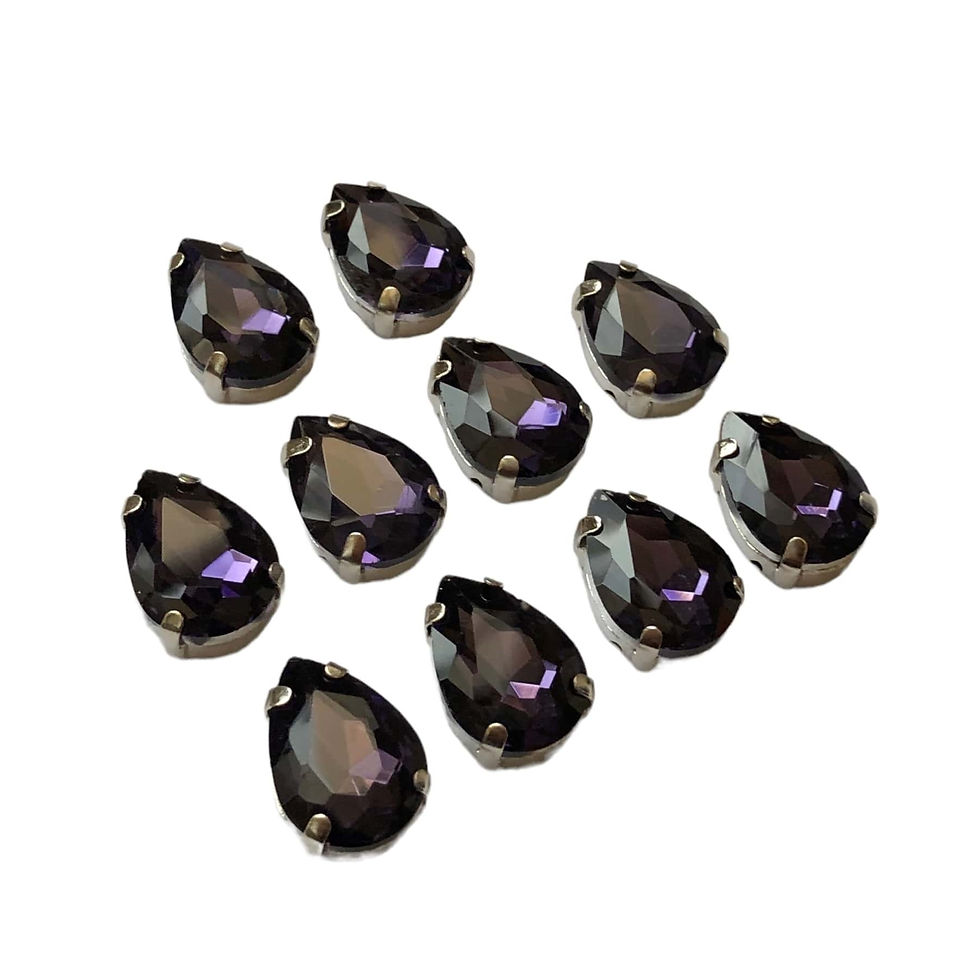 Drop Shape Amethyst Crystal